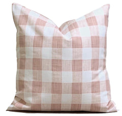 Blush pink small plaid