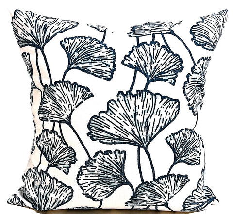 Gingko blue and white