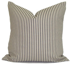 Home Decor, Farmhouse pillow, ticking pillow, popular pillow
