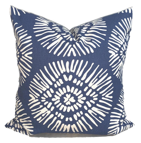 Blue and tan starburst