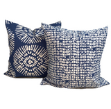 Blue and tan starburst