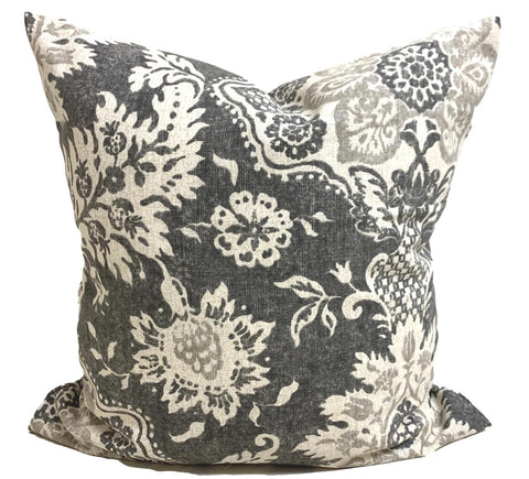 Charcoal Damask
