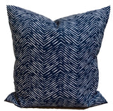 Outdoor navy blue & white chevron