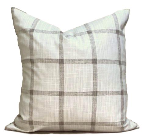 White and Tan windowpane check