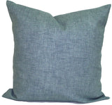 Solid Chambray Pillow. Chambray Home Decor. Decorative Throw Pillows. ElemenOPillows,