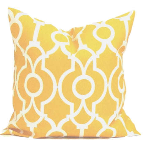 Yellow Pillow.Yellow Home Decor. Yellow Outdoor Pillow. Decorative Throw Pillows. ElemenOPillows,