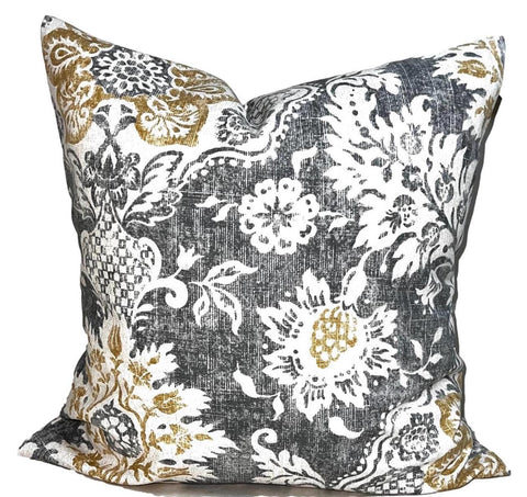 Gray and barley damask