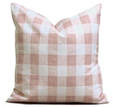 Blush pink small plaid