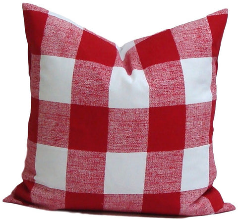 Christmas Pillow. Christmas Home Decor. Plaid Throw Pillows. Buffalo Check Pillow. ElemenOPillows, 