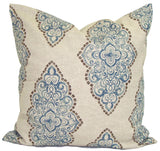 Indigo pillow, blue pillow, damask pillow covers, ElemenOPillows Decorative Pillows, Pillows, Pillow Covers, Throw Pillows