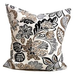 Outdoor gold gray black floral
