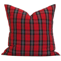 Christmas Pillow. Christmas Home Decor. Plaid Throw Pillows. ElemenOPillows, 
