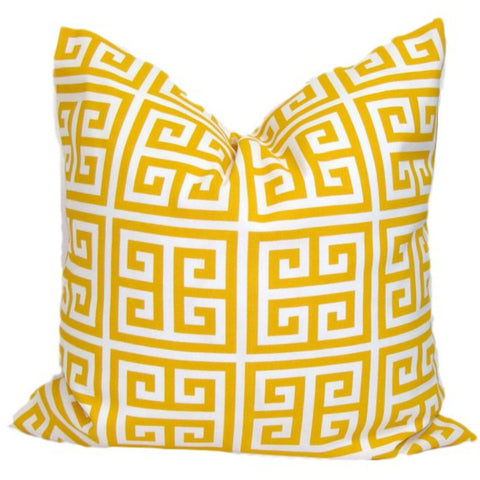 Yellow Pillow.Yellow Outdoor Decor. Decorative Throw Pillows. ElemenOPillows, 