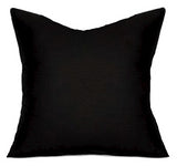 Solid Black Pillow. Black Home Decor. Decorative Throw Pillows. ElemenOPillows, 