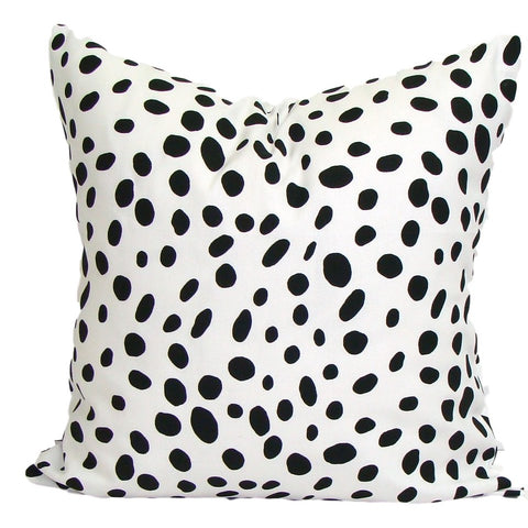 Home Decor, Black pillow, pillow, popular pillow, Decorative Pillows, Pillows, Pillow Covers, Throw Pillows, Toss Pillows, Bedding, Custom Pillows - Black/white Dalmation