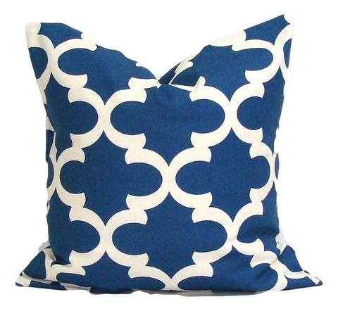 Home Decor, Blue pillow, pillow, popular pillow Decorative Pillows, Pillows, Pillow Covers, Throw Pillows, Toss Pillows, Bedding, Custom Pillows, Home Decor - Blue And Cream Tile