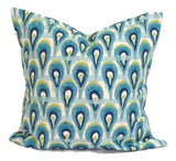 Home Decor, Blue pillow, pillow, popular pillow, Decorative Pillows, Pillows, Pillow Covers, Throw Pillows, Toss Pillows, Bedding, Custom Pillows, Home Decor - Blue And Green Peacock