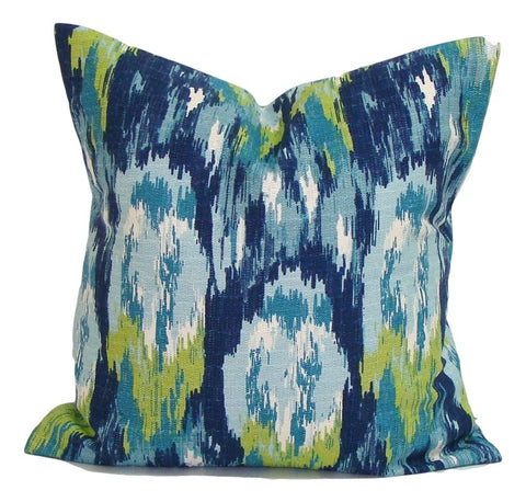 Home Decor, Blue Pillow, Decorative Pillows, Pillows, Pillow Covers, Throw Pillows, Toss Pillows, Bedding, Custom Pillows, Home Decor - Blue And Green Watercolor